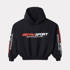 GV Gallery Cropped Berry Sport Hoodie